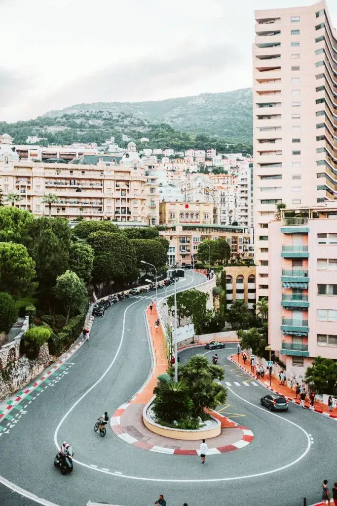 Monaco formula 1 hairpin turn