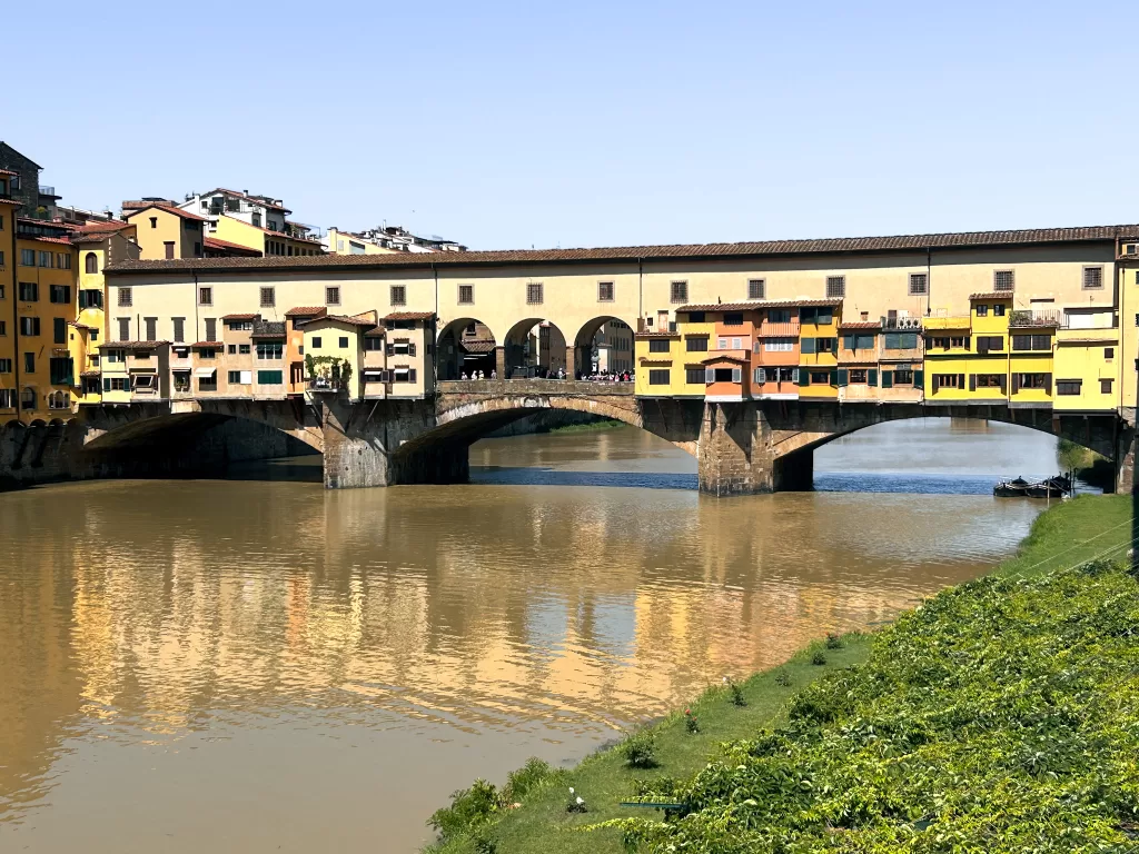 Famous pedestrian bridge in Florence. 