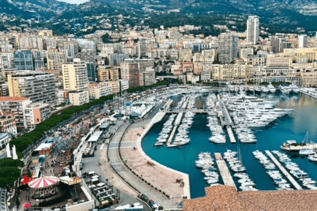 Harbor of Monaco.  Parking Monaco