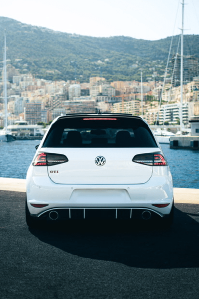 White car parking Monaco