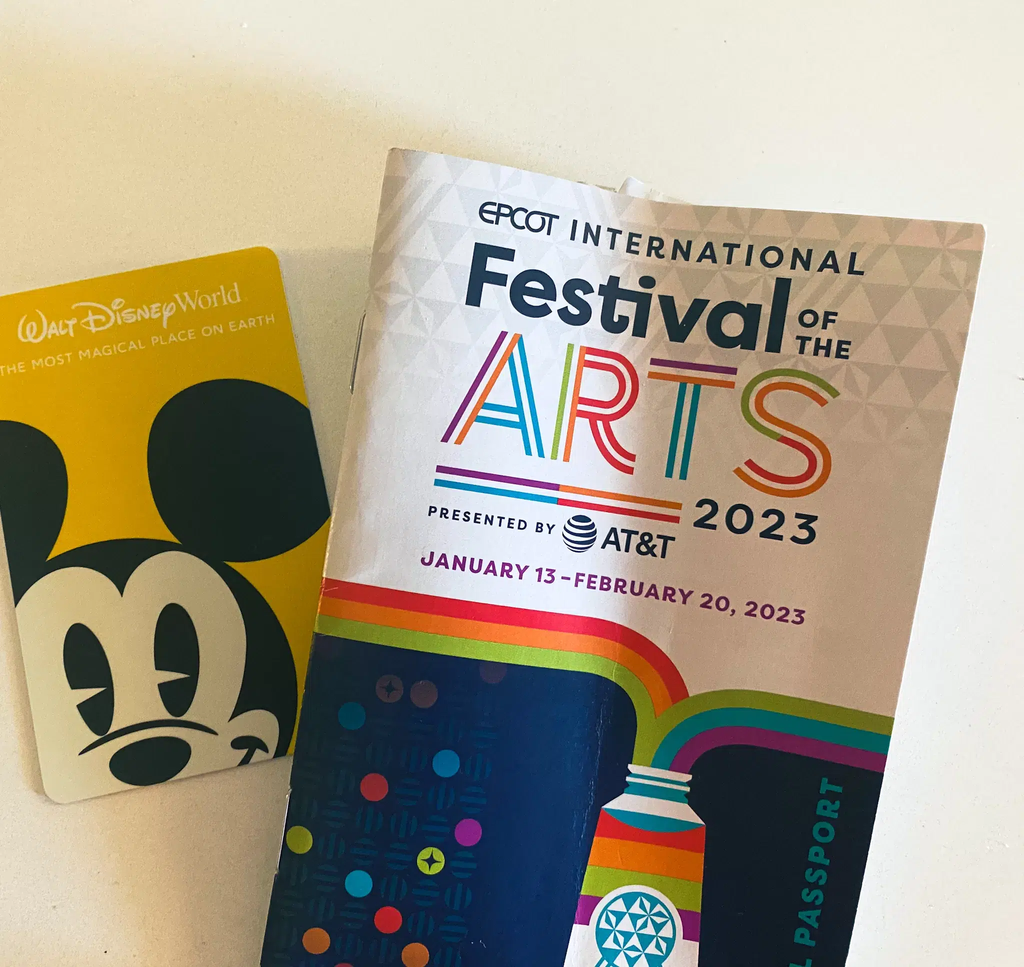 Festival of the arts guidebook at Disney's Epcot