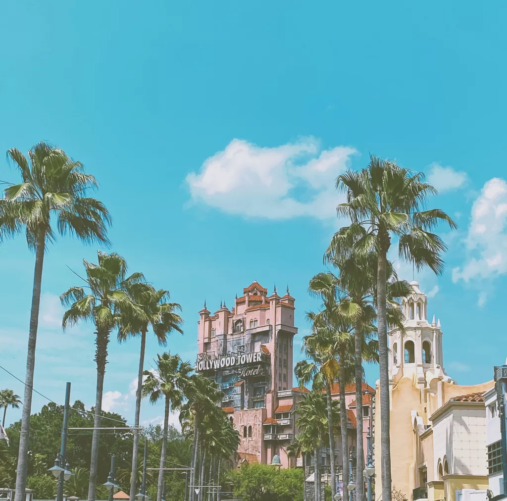 Tower of terror at Disney World.  Hollywood studios vs epcot