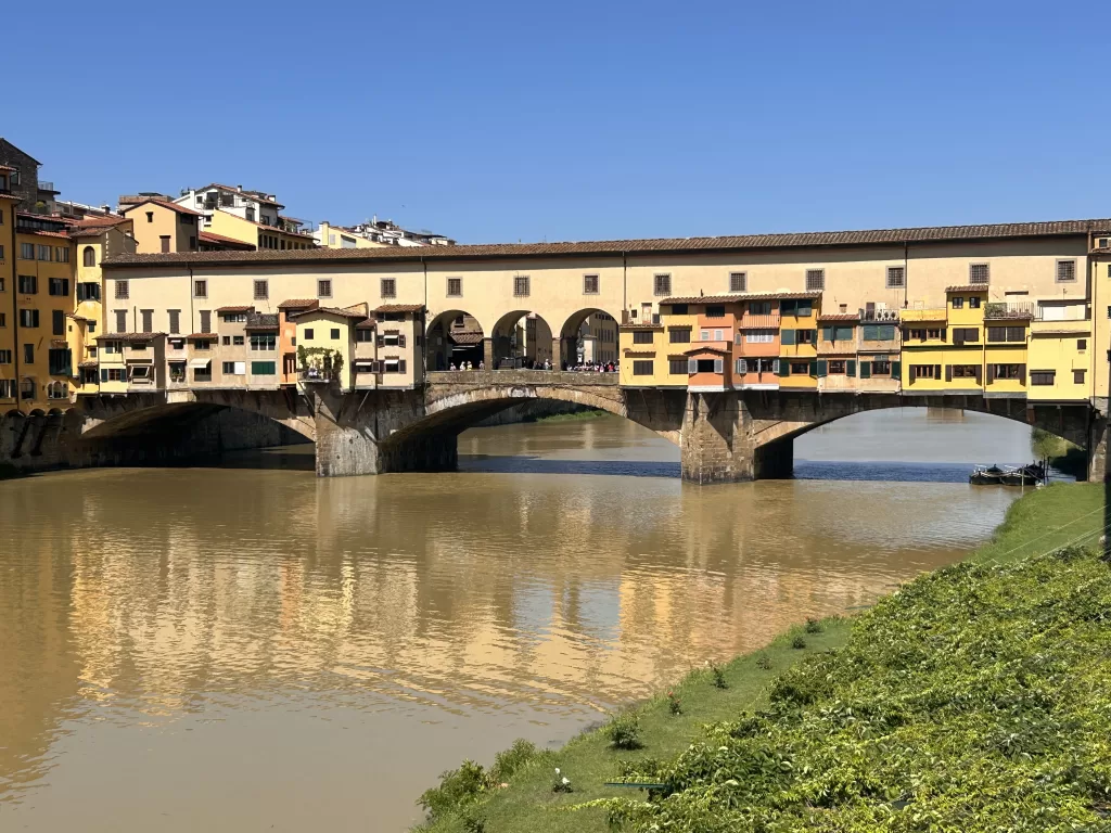 famous bridge in florence.