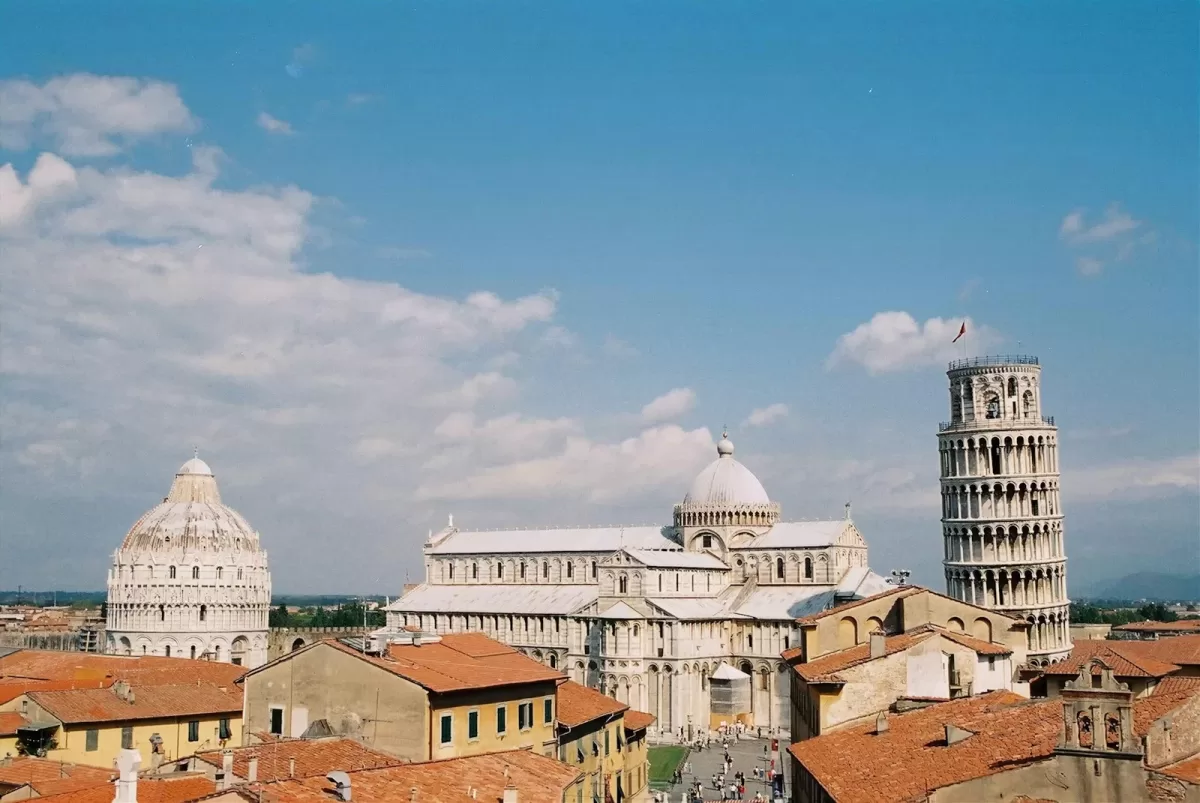 a view of a city from a high point of view in Pisa. Is Pisa worth it